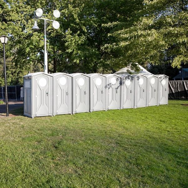 our team regularly cleans and services the special event portable toilets to ensure they are clean and hygienic throughout the event